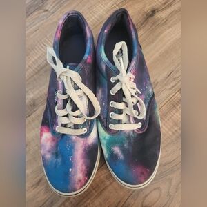 Womens 7.5 Cosmic Galaxy Vans